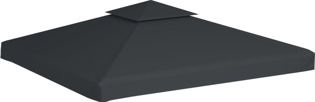 “2026 Moderne“Pavillon-Ersatzdach 310 g/m² Dunkelgrau 3x3 m - Pavillons & Partyzelte - Designermöbel 1546668