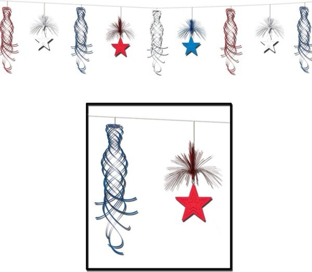 USA Star Shimmer Girlande