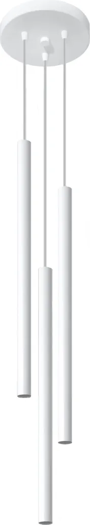 Lampada Sospensione PASTELO 3P Bianco Sollux Lighting G9 Acciaio