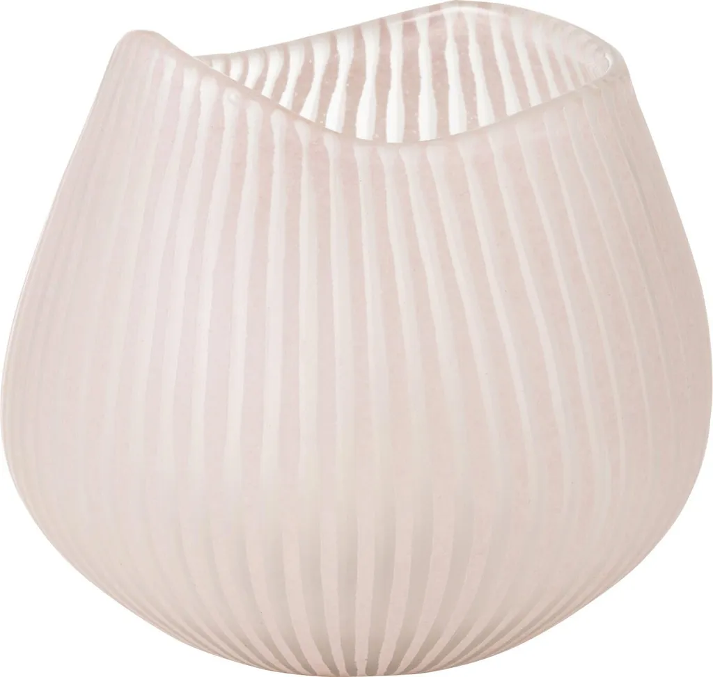Vase Décoratif pour Centre de Table Rose Clair J-Line Ligne Verre