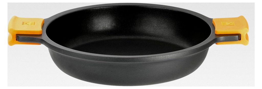 Niedriger, antihaftbeschichteter Kochtopf ohne Deckel, geeignet für alle Herdarten und Induktion, 45 cm