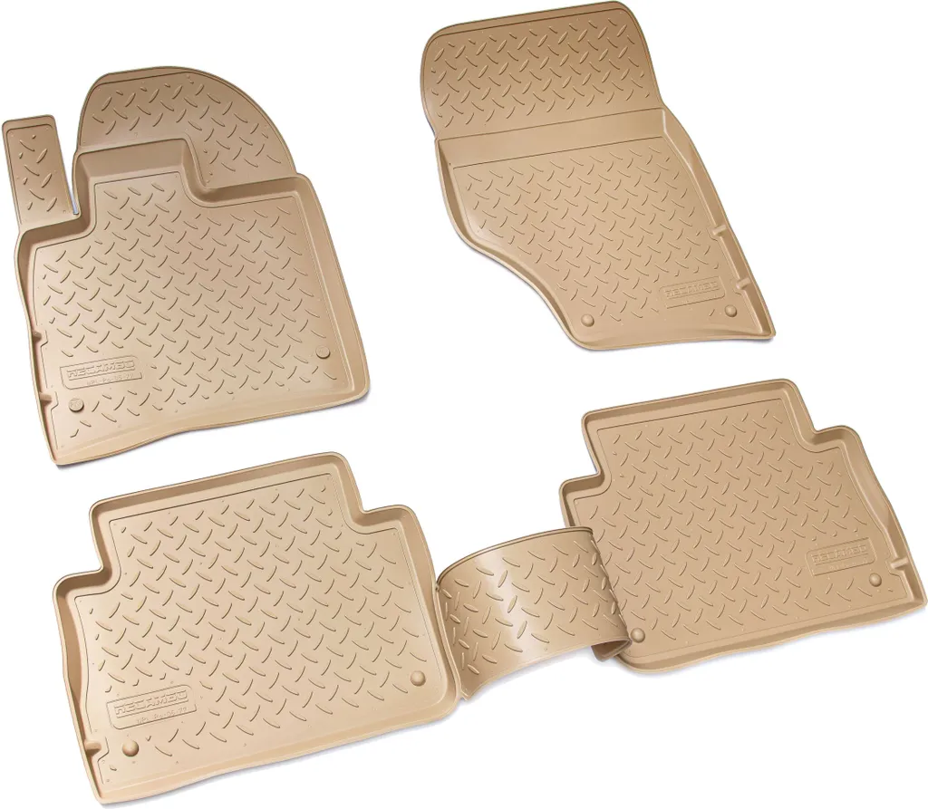 Set Tappetini 3D Beige per Audi Q7 2005-2015 | Gomma Alta Resistenza