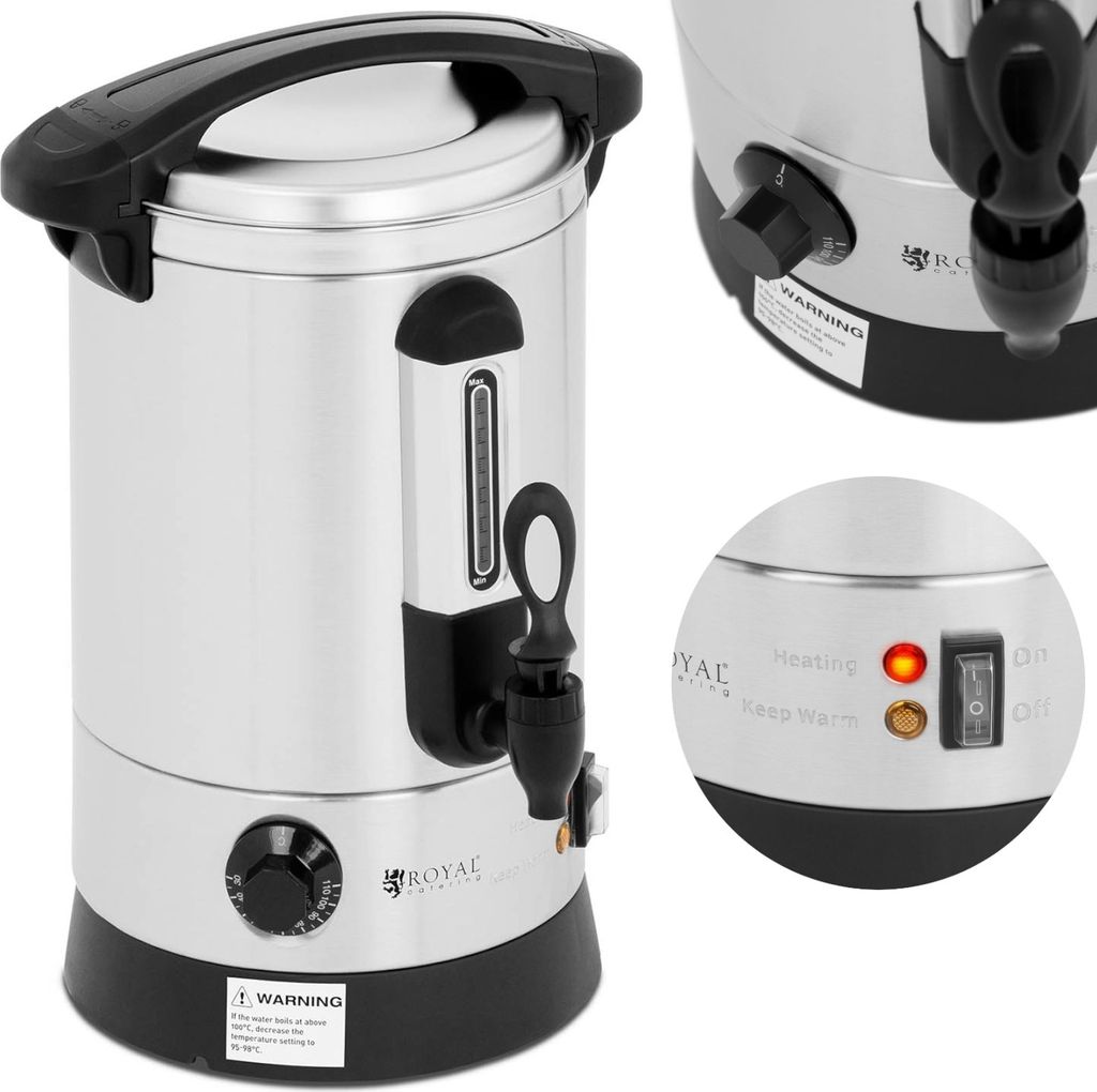 Doppelwandiger Stahl-Wassererhitzer 6.5L 1500W Produktbild 