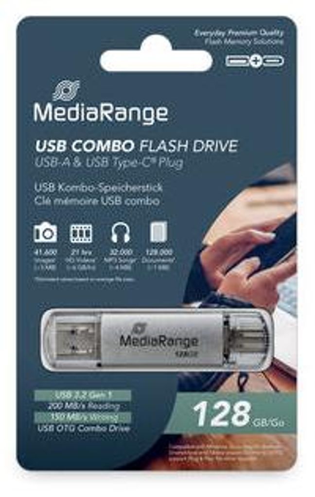 MEDIARANGE MR938 - USB-Flash-Laufwerk - 128 GB Produktbild 