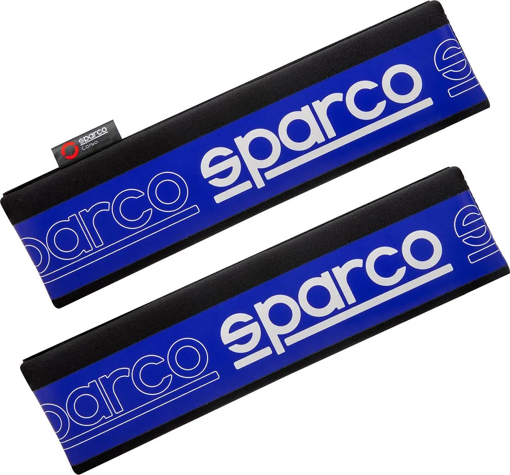 Sparco Protezione Cintura Blu - Kit 2 Pezzi per Comfort Guida