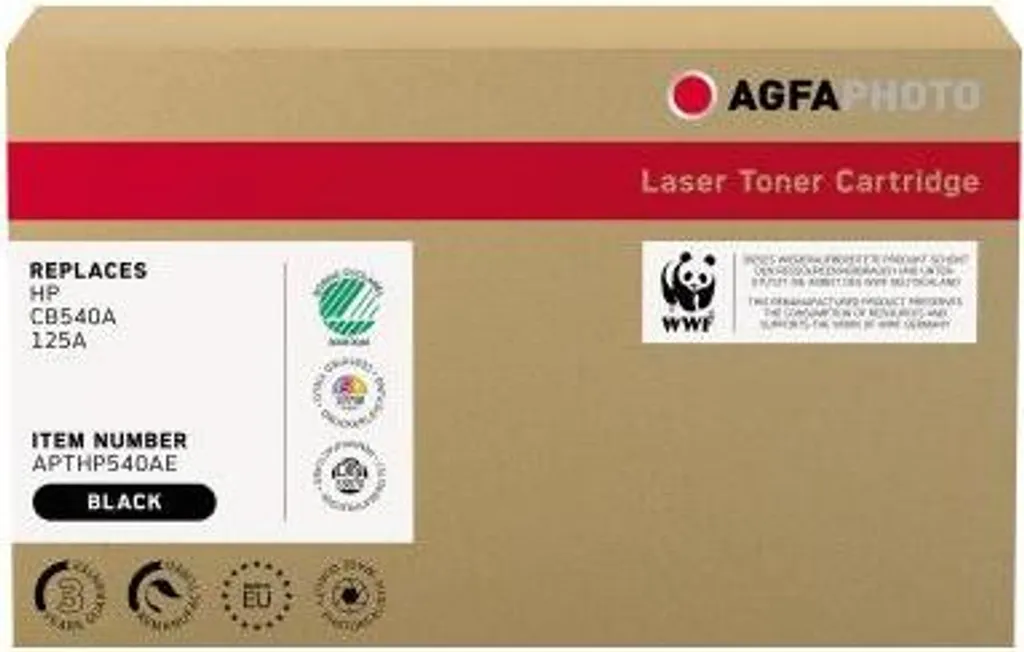 Toner Compatibile AgfaPhoto Nero HP CB540A 125A - Pronta Consegna