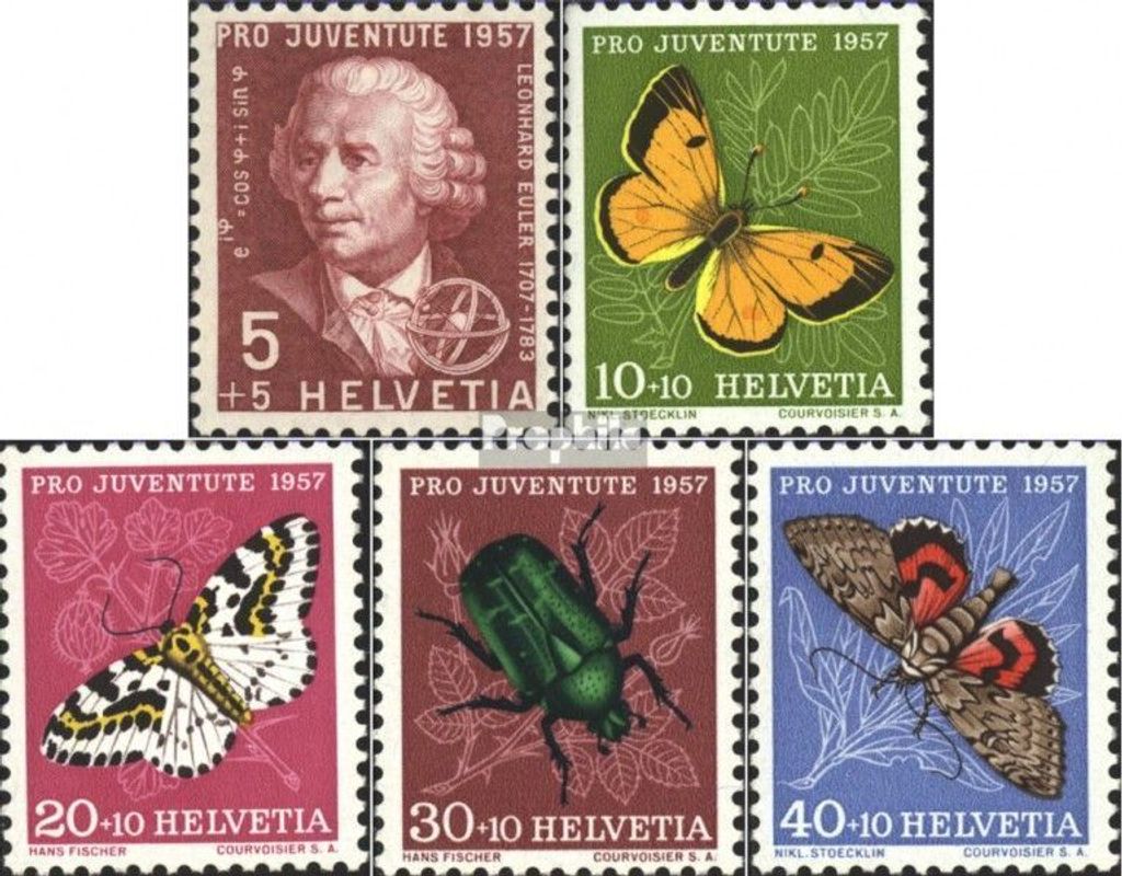 Briefmarken Schweiz 1957 Mi 648-652 (kompl.Ausgabe) postfrisch Pro Juventute