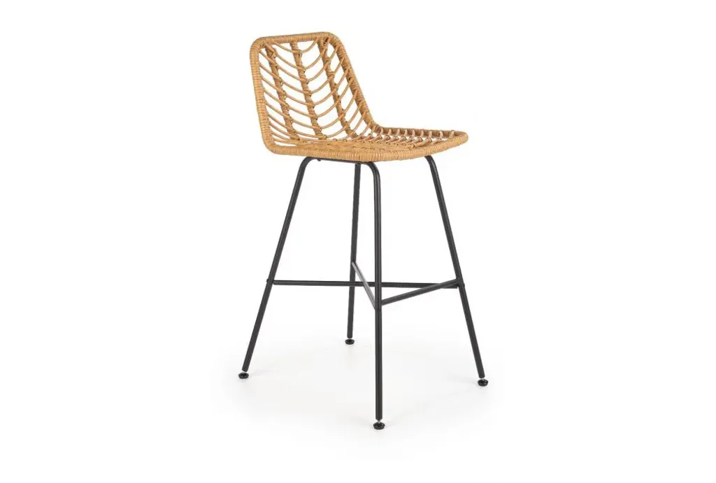 Tabouret de bar H-97 en métal robuste pour salle à manger et extérieur