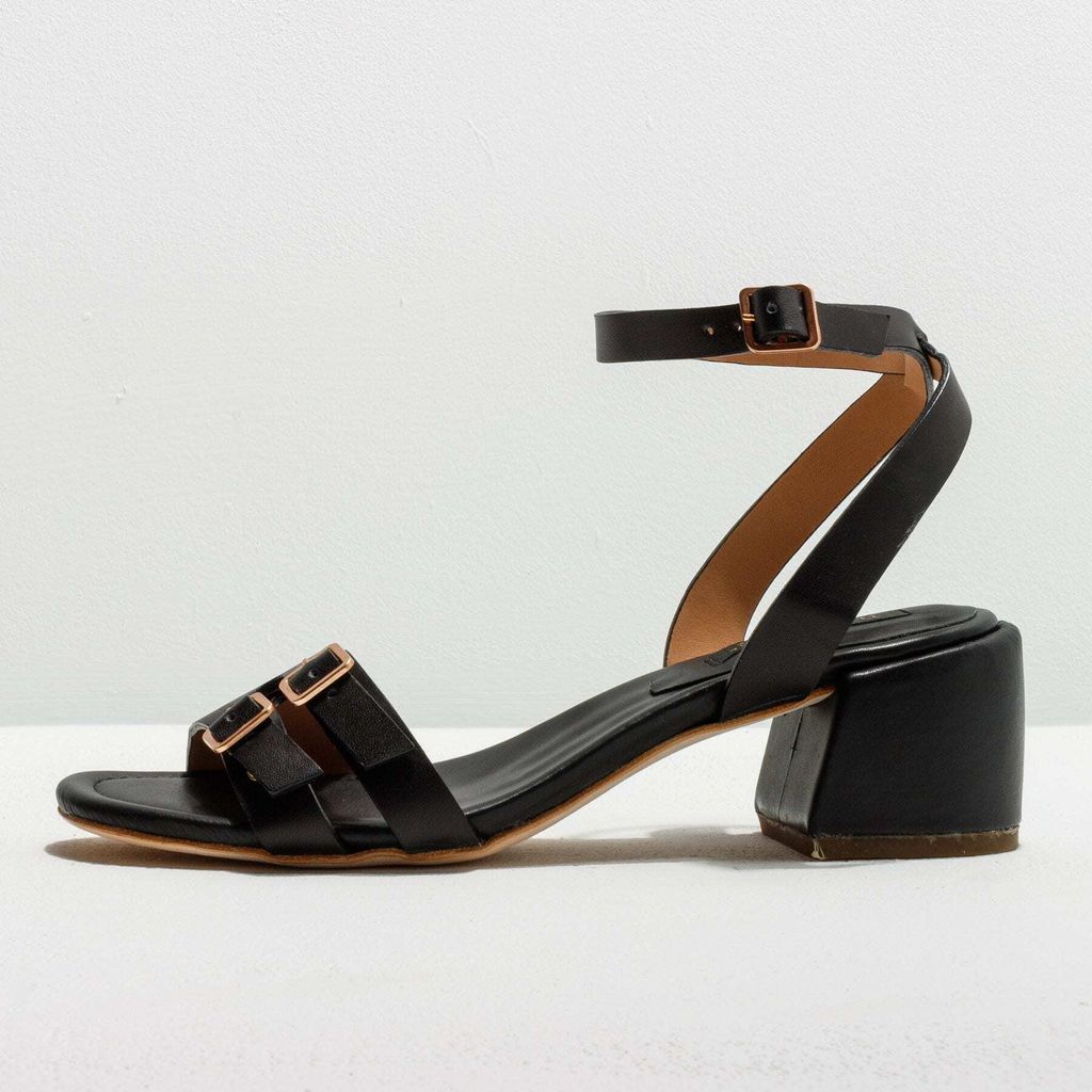 Neosens Sandalen mit hohem Absatz Damen S3391 RESTORED SKIN EBONY /OZANA Farbe Schwarz