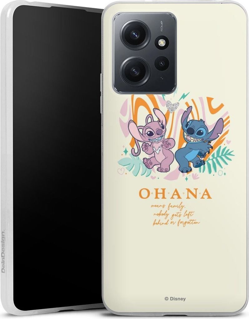 DeinDesign Slim Hülle für Xiaomi Redmi Note 12 4G Silikon Case Ultra Dünn Handyhülle Disney Offizielles Lizenzprodukt Lilo & Stitch