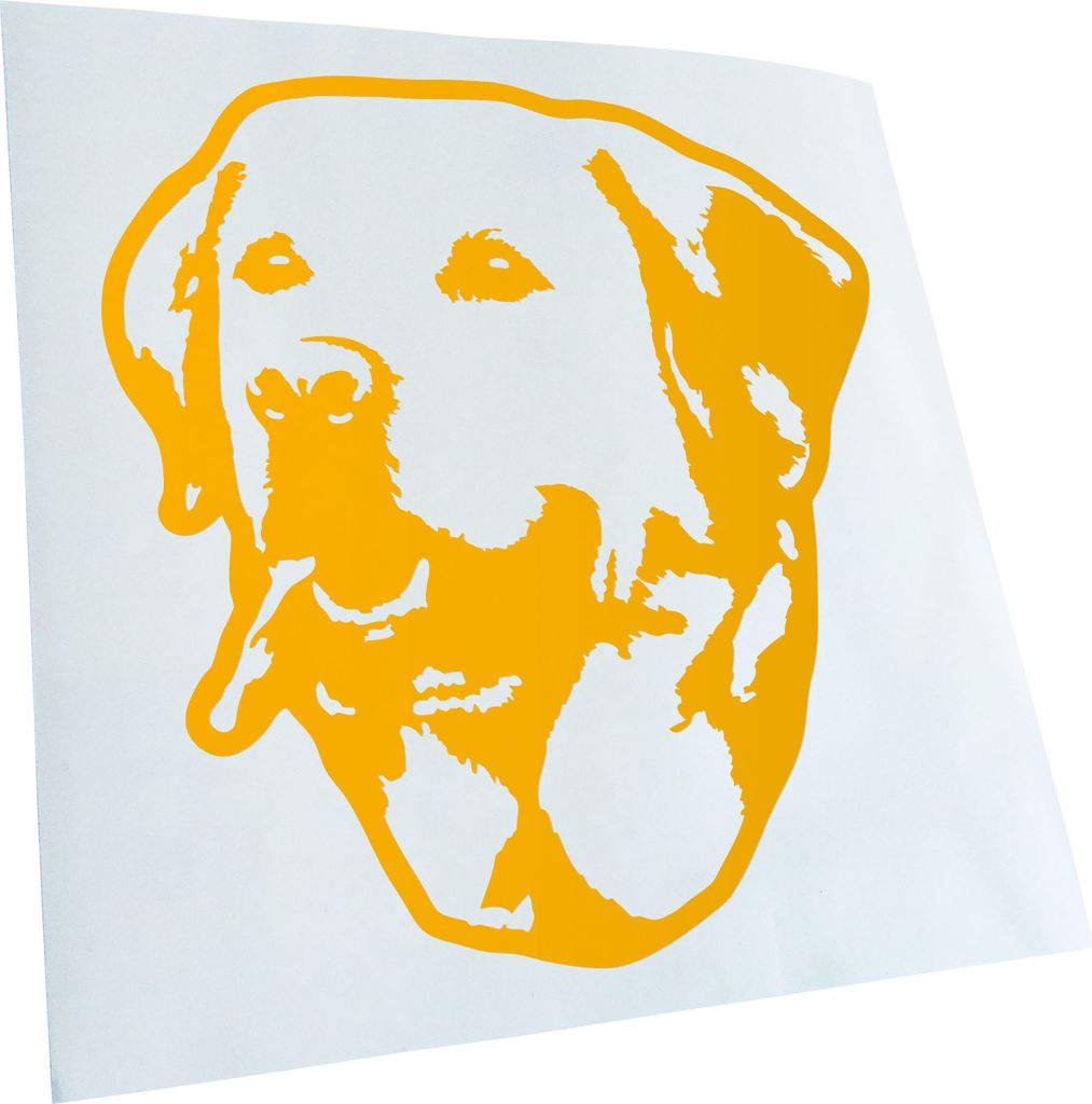 Kiwistar - Autoaufkleber - Golden retriever Hund - Gelb - 40x36cm - Aufkleber für Auto, Laptop, Fahrrad, LKW, Motorrad mehrfarbig JDM Decal Racing