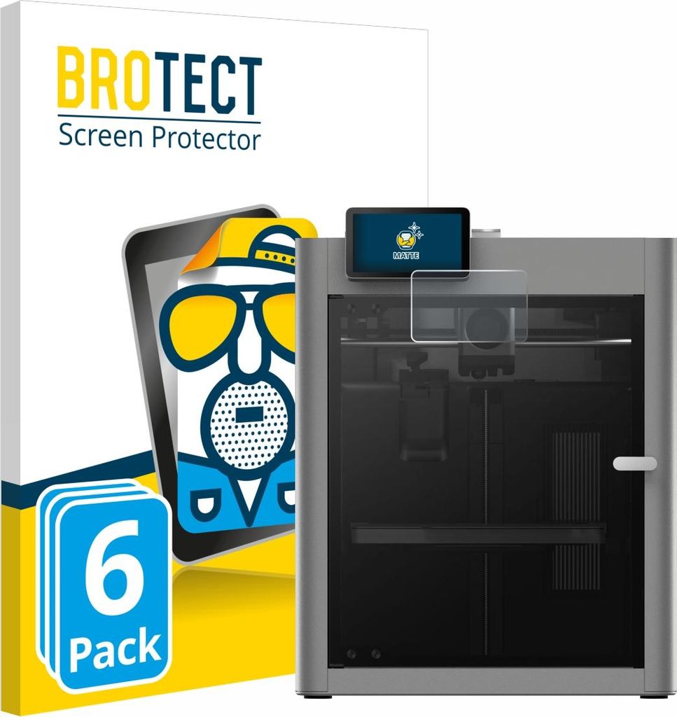 6x BROTECT Schutzfolie für Bambu Lab P2S 3D Printer Displayschutz Displayschutzfolie Folie Matt Entspiegelungsfolie
