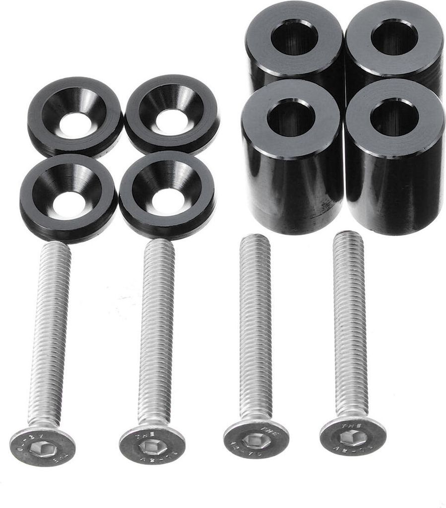 6mm Racing 1inch Billet Hood Vent Spacer Riser Kits für Auto Turbo Motor Motor - Grün