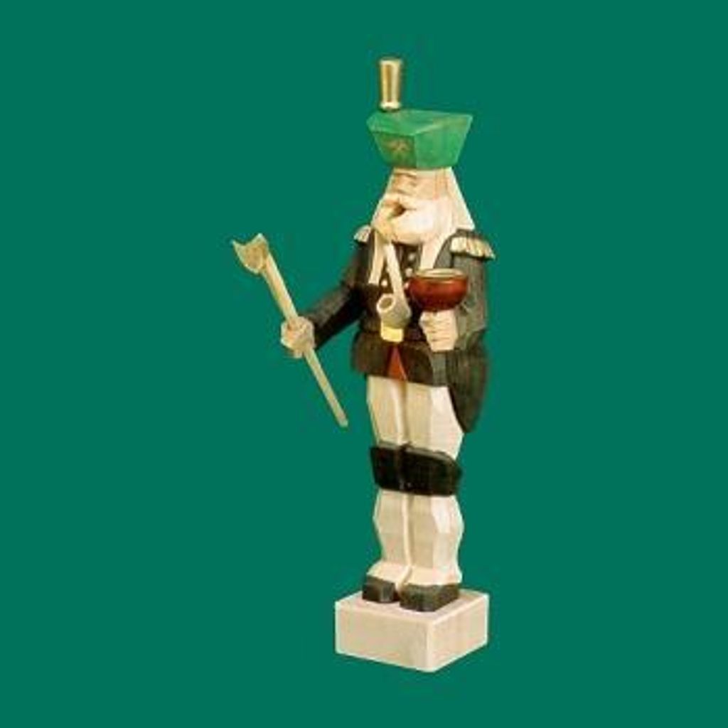 Räucherfigur Bergmann mit Tülle geschnitzt Höhe 25cm NEU