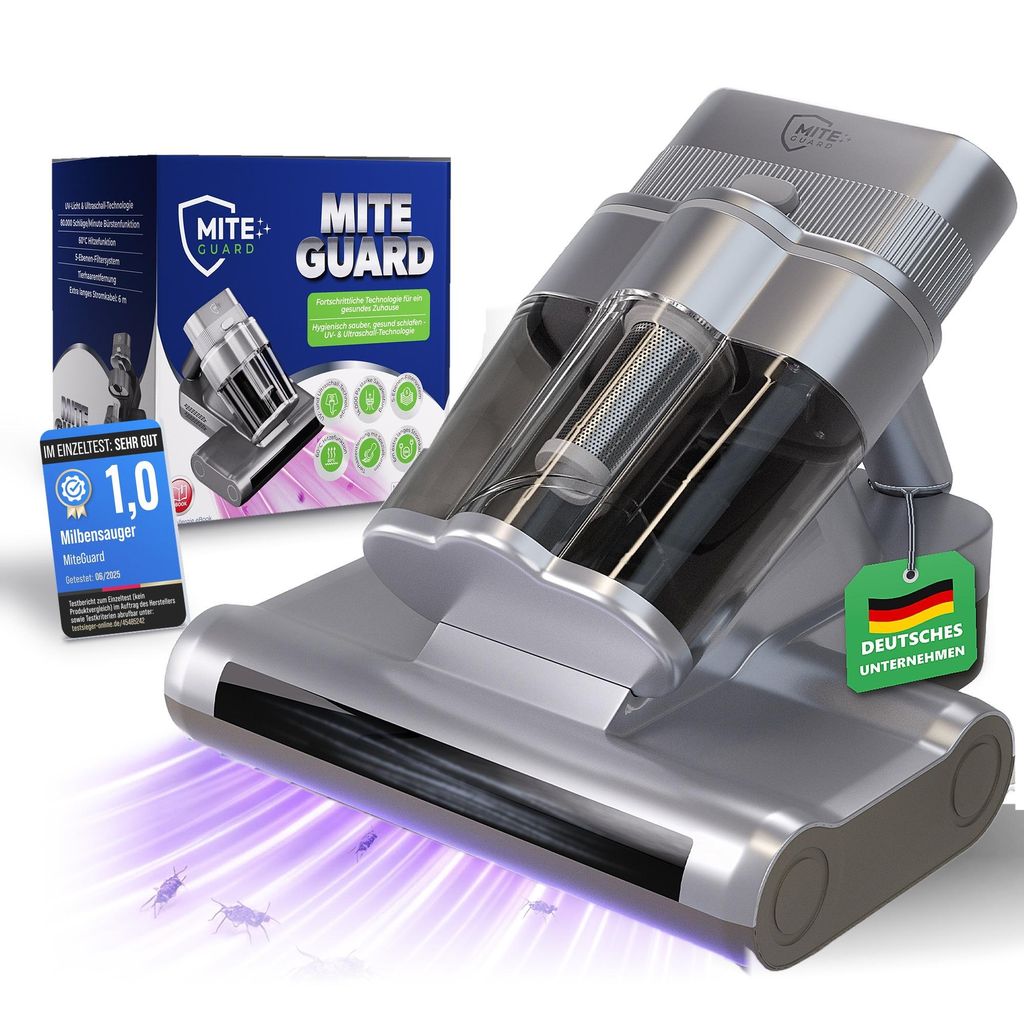MiteGuard® Milbensauger für Matratzen & Polster, UV-Licht, Produktbild 