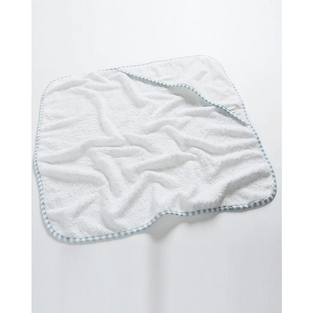 Serviette bébé 100% coton Jassz Po BC3848 Taille Unique Blanc et Bleu