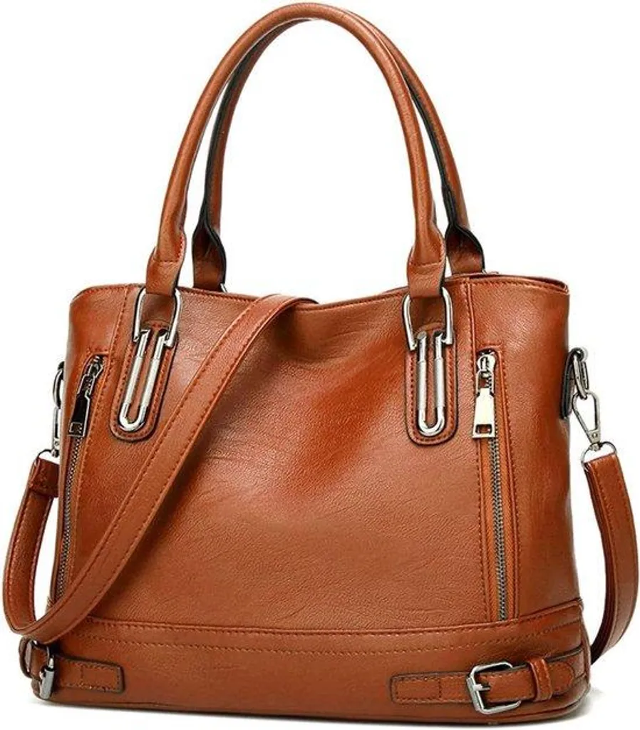 Sac en toile et sac à bandoulière vintage orange et marron résistant