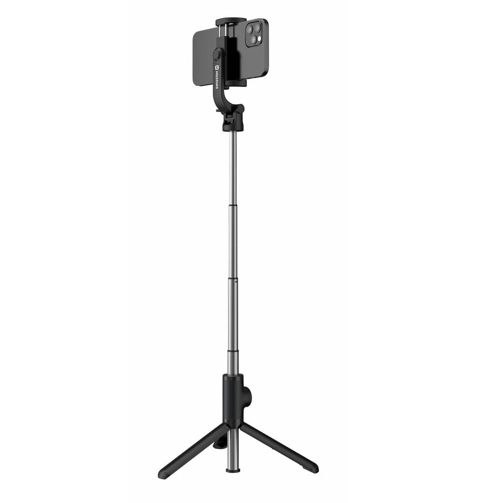 Swissten Bluetooth Selfie Stick Alumīnija Statīvs Telefoniem un Kamerām Ar Distances Bluetooth Pulti