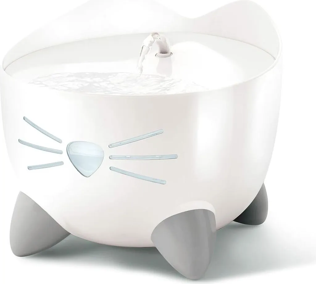 Fontaine à Eau pour Chat Catit Pixi Blanche avec Filtration Triple Action