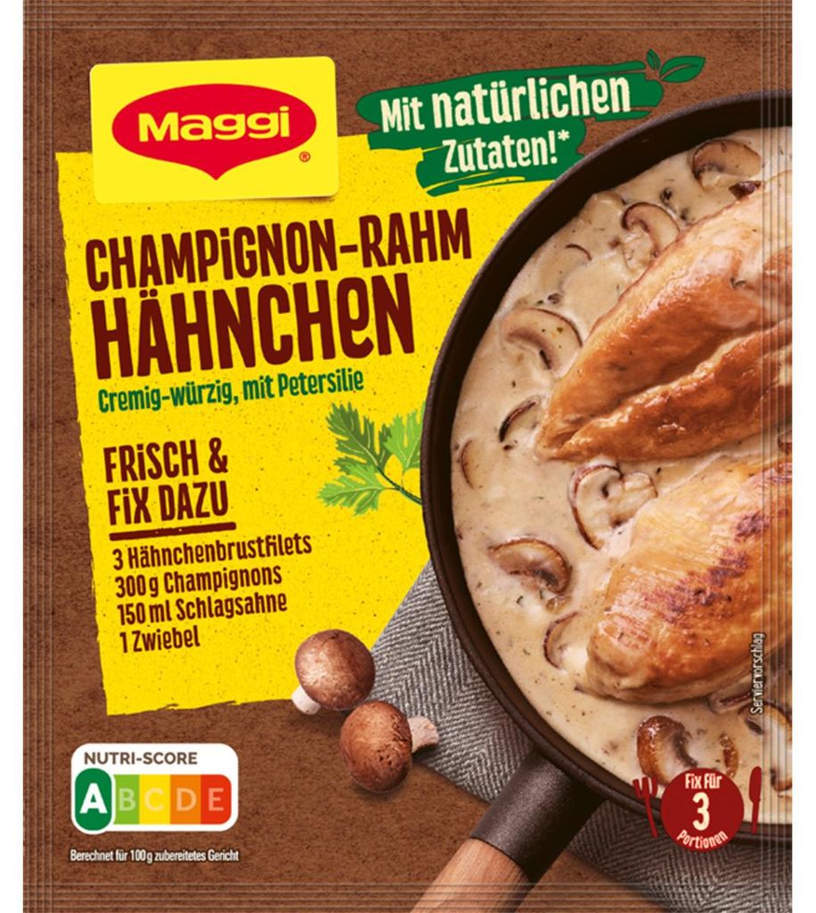 Maggi Fix do kurczaka w śmietanie z pieczarkami i natką Zdjęcie produktu 