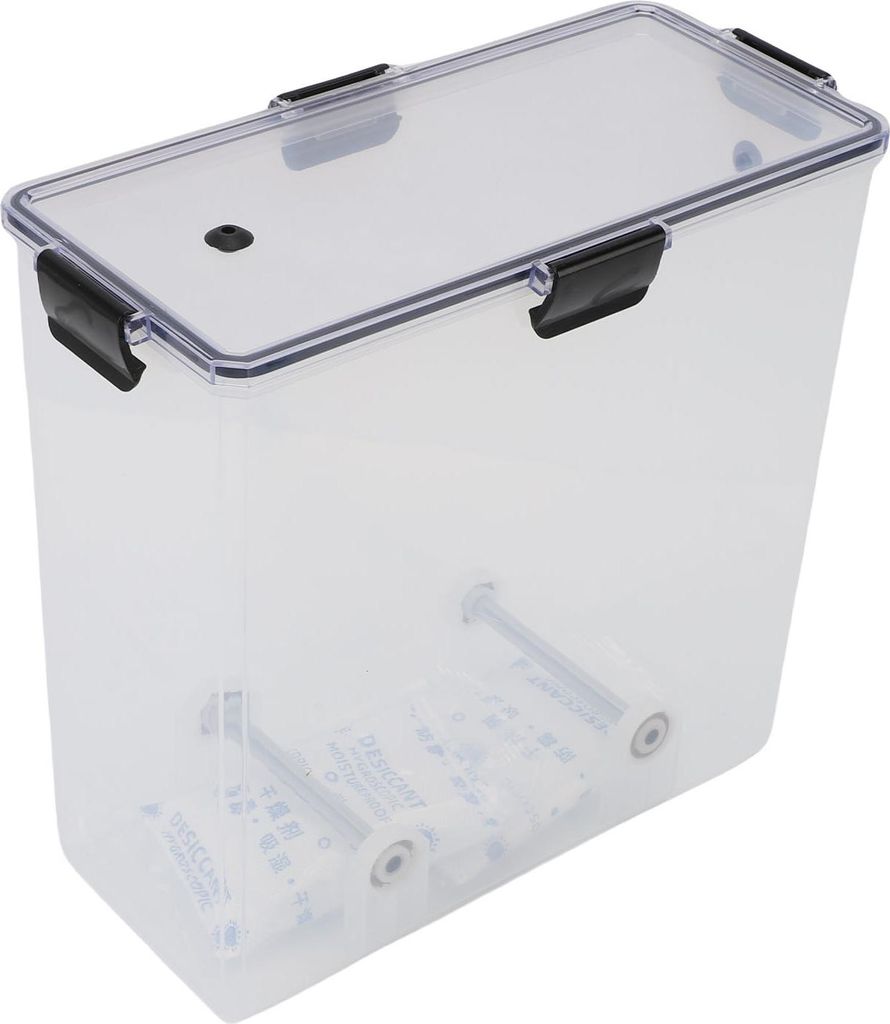 3D-Druck Filament Trockner Box Multifunktionale Rolling Spool Holder Desgin Filament Dehydrator Storage Box mit Dichtungsbeutel und Thermohygrometer