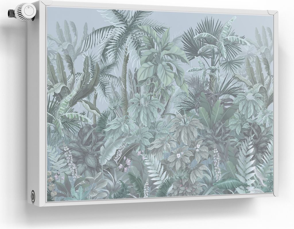 DEQORI Magnetmatte Heizung beschreibbar 80x60 cm 'Tropische Harmonie' Magnetfolie