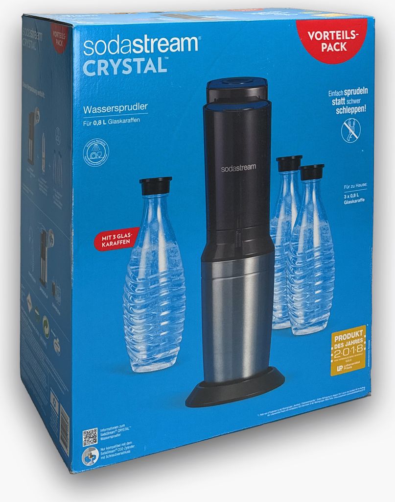 SodaStream Crystal 2.0 Aktionspack Wassersprudler, Titan, Produktbild 14