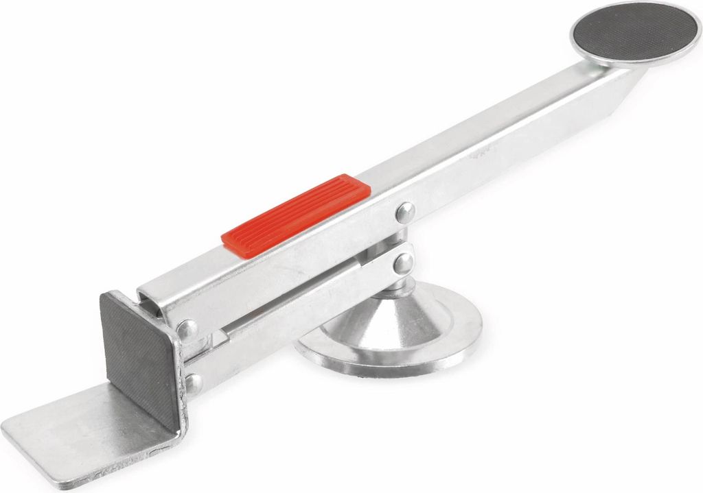 A product shot of a door and panel lifter on a white background.