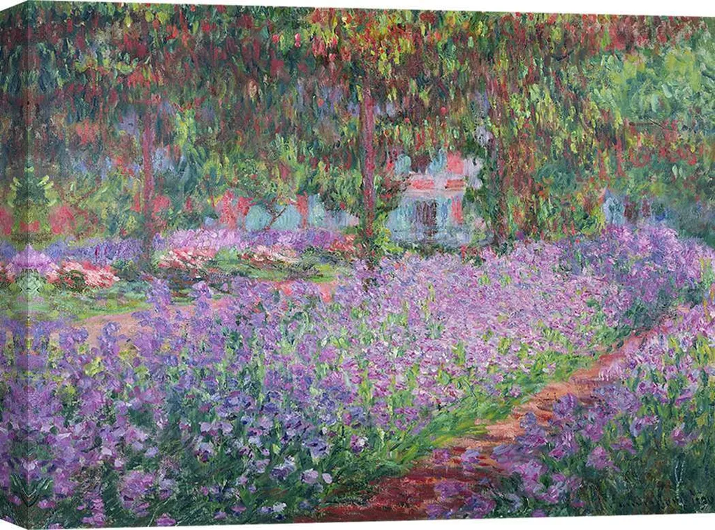 Tableau Décoratif Toile Monet Jardin de Giverny - Décoration Murale Chic