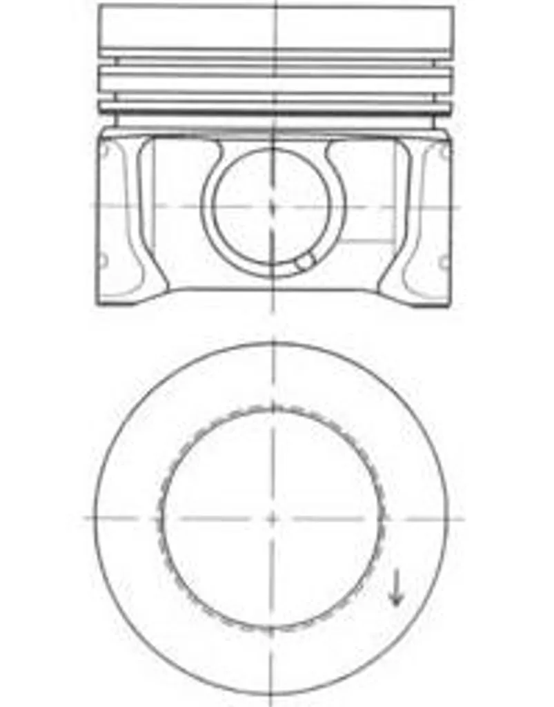 Pistone Motore KOLBENSCHMIDT 41095610 | +0.25mm | CAYC CAYB TDI