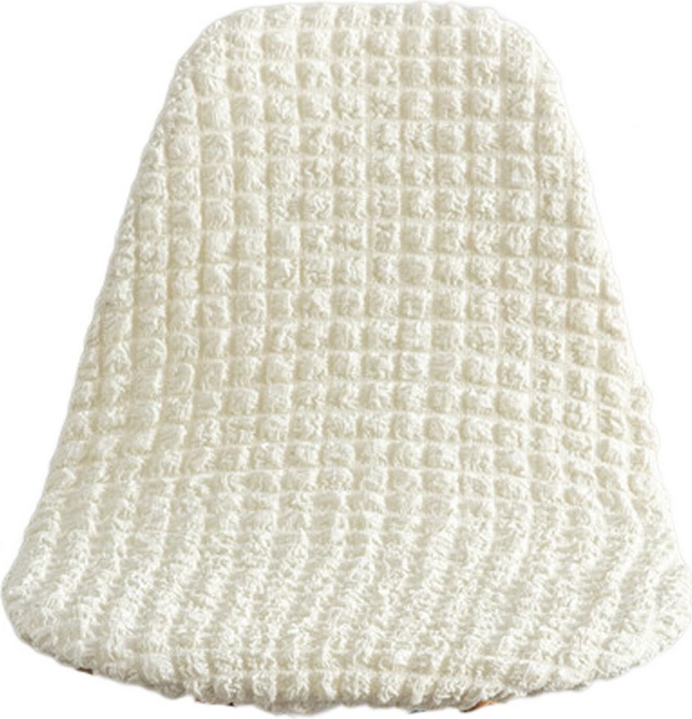 Stuhlabdeckung Staubdestellbares, dehnbares, dekoratives Wohnzimmer Schlafzimmer Schalenstuhl Cover Home Decor für den täglichen Gebrauch-Beige