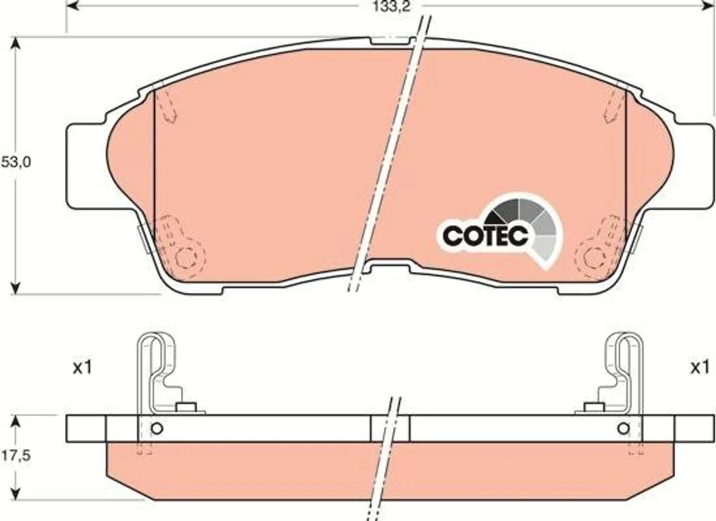 Jeu de plaquettes de frein disque TRW GDB1143 - Compatible Toyota Camry/RAV4