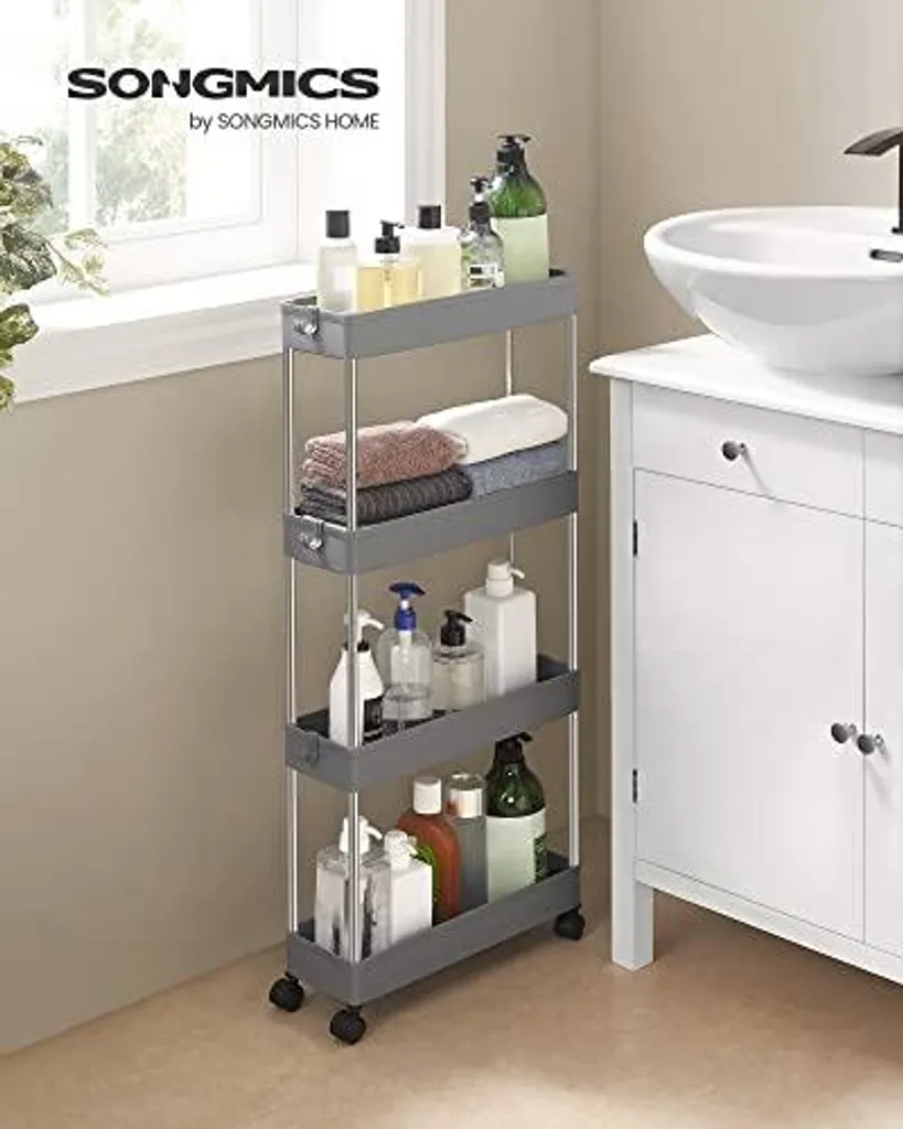 Rangement interstices 4 niveaux gris pour optimiser les petits coins