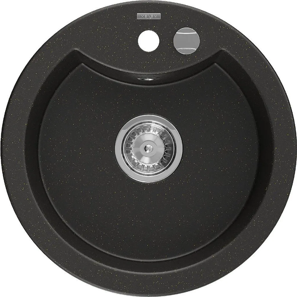 Lavello Granito Mexen Diego 488x480 Nero Oro Metallizzato | Offerta Online