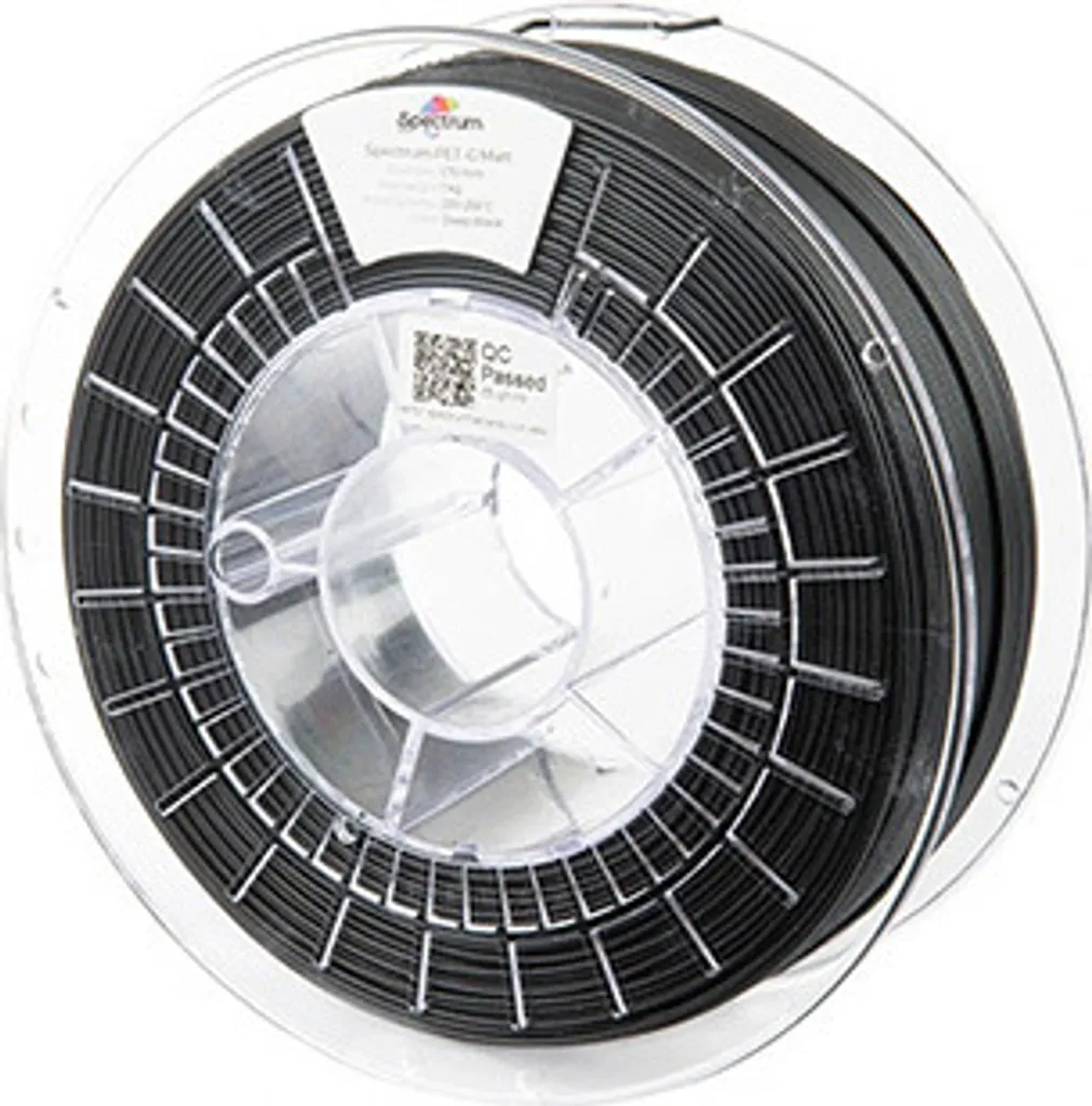 Spectrum PET-G mat 1.75mm noir profond 1kg sans reflets de couche