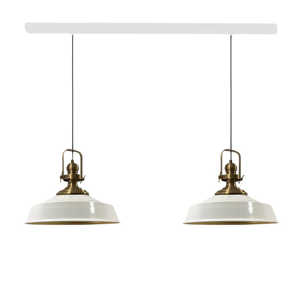 Asletl Pendelleuchte Esstisch 2 Flammig Metall 41 cm, Produktbild 