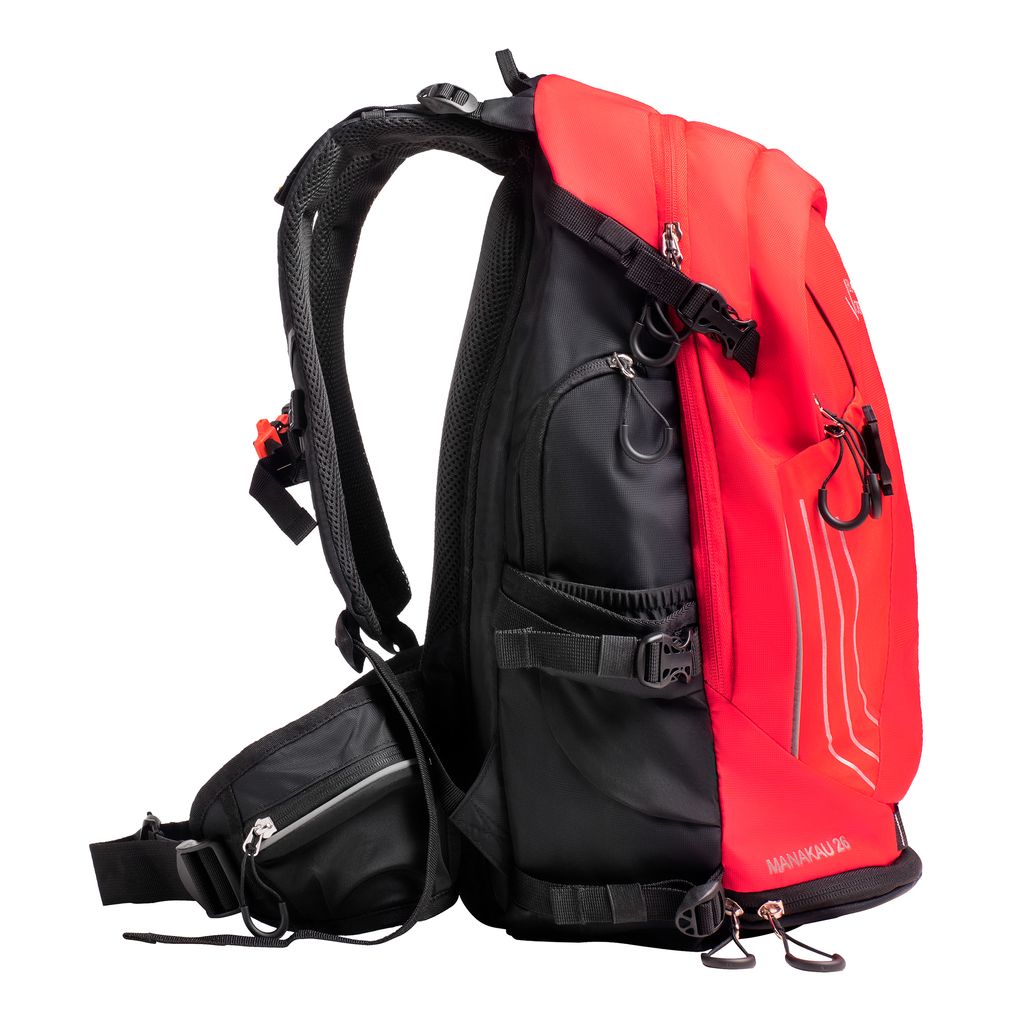 Zaino Unisex Black Crevice Manakau Per Outdoor - Regolabile, Capiente Con Portacasco E Borraccia - Foto 2