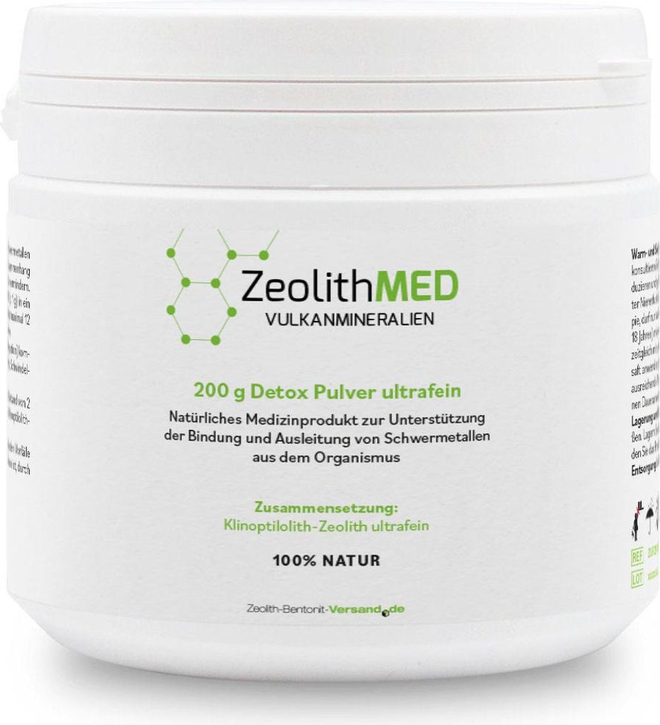 Zeolith MED Detox Pulver ultrafein 200g - Medizinprodukt