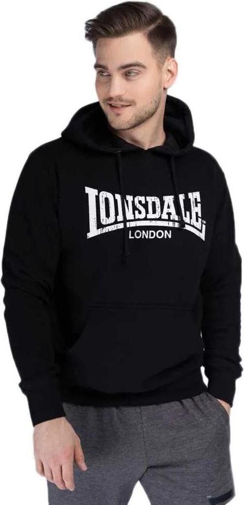 Lonsdale Wolterton Kapuzenpullover Schwarz 2XL Mann Schwarz Produktbild 