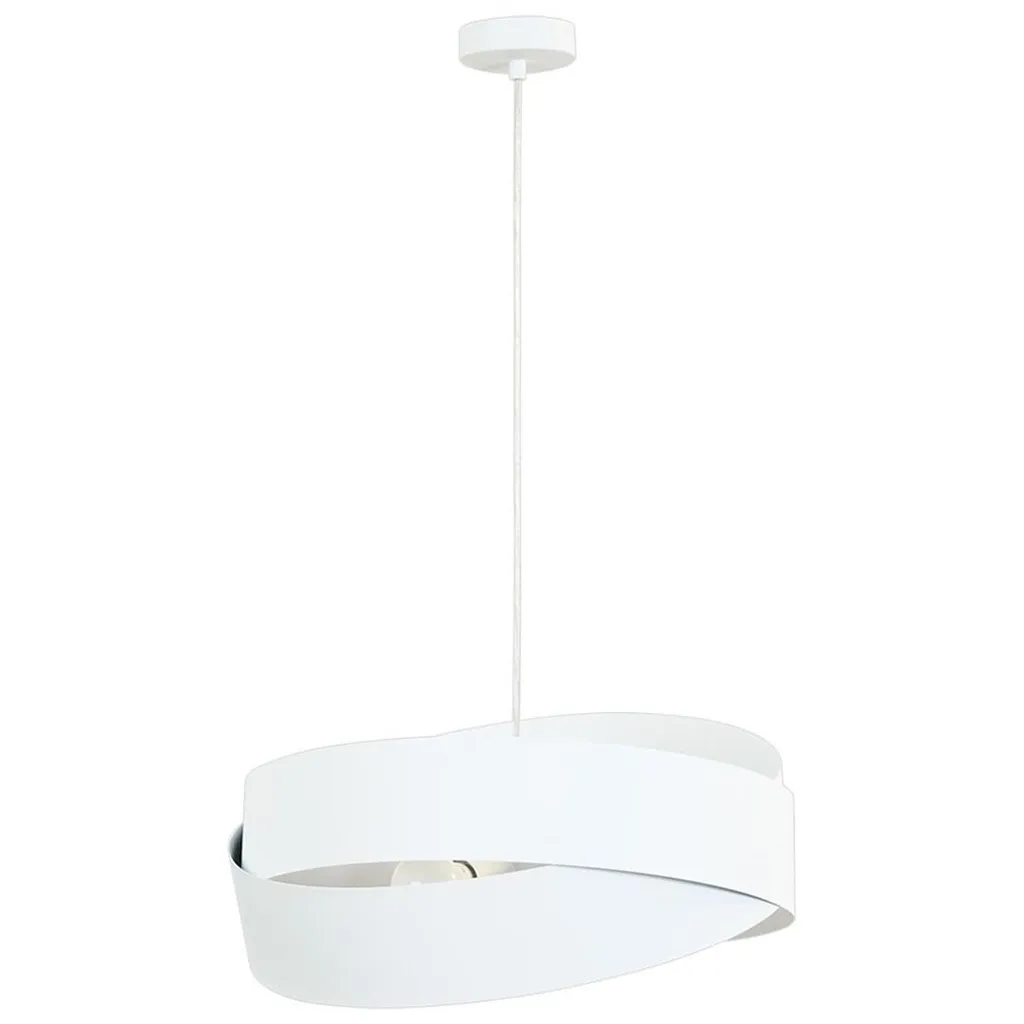Lampada a sospensione in metallo bianco TORNADO 3xE27 Linea Zuma 1141