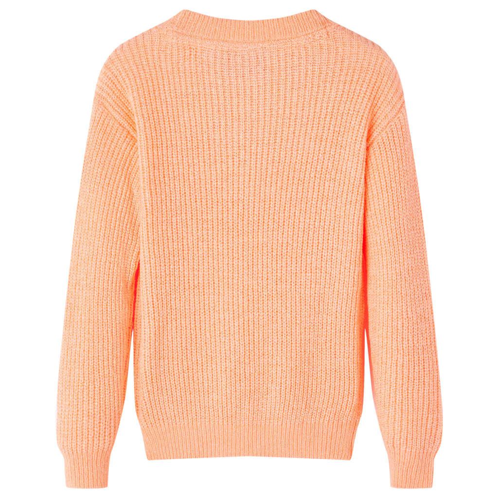 Maglione da bambino in maglia arancione chiaro 140 Immagine del prodotto 