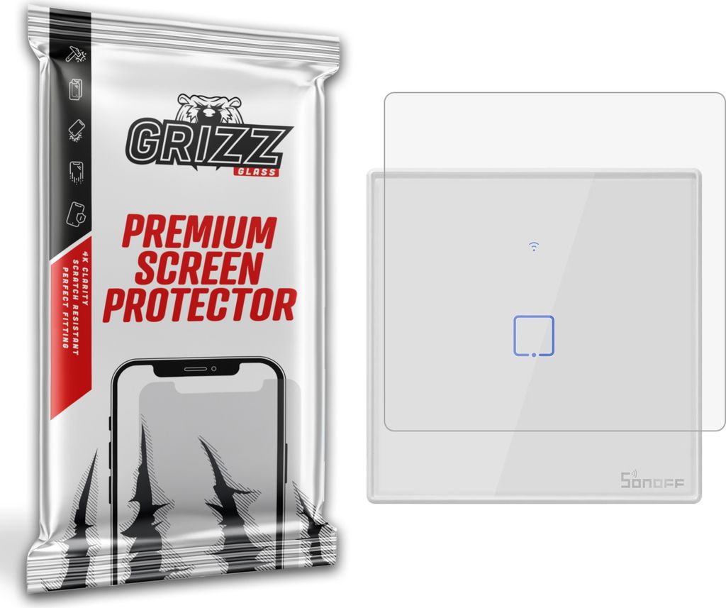 Mattfolie GrizzGlass PaperScreen für den intelligenten Lichtschalter SONOFF T2EU1C-RF