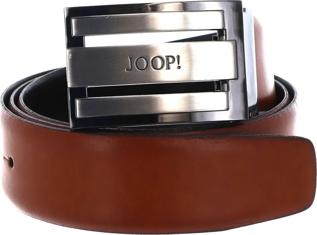 Cintura JOOP! Pelle Cognac W95 Regolabile - Cintura Uomo 35mm