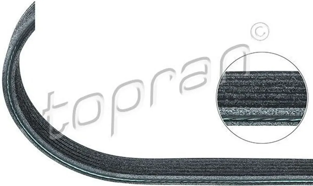 Courroie d'accessoires pour entretien VW Golf 4 Bora et Sharan 7M
