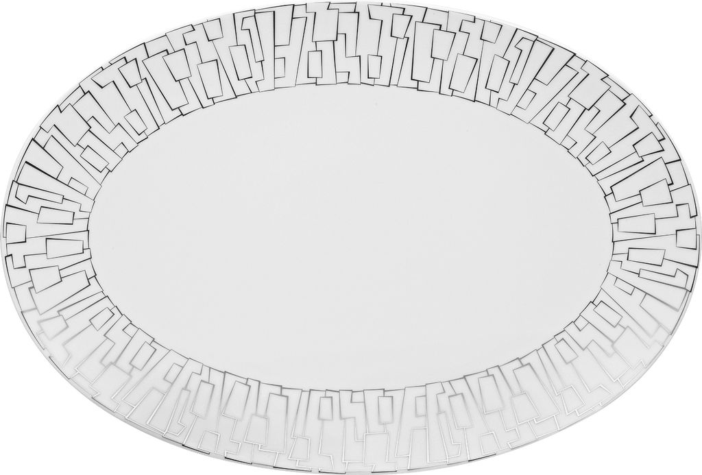 Rosenthal TAC Gropius Skin Platin Platte 38 cm