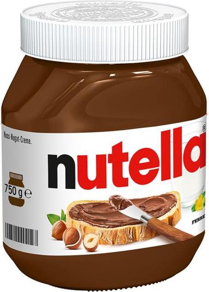 Nutella Aufstrich fürs Brot Haselnuss Nougat Creme Produktbild 
