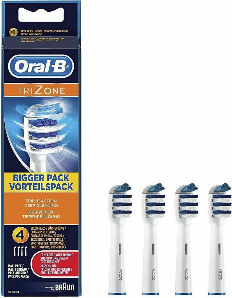 Oral-B EB30-4, 4 Stück(e), Blau, Weiß, Oral-B Trizone, Produktbild 