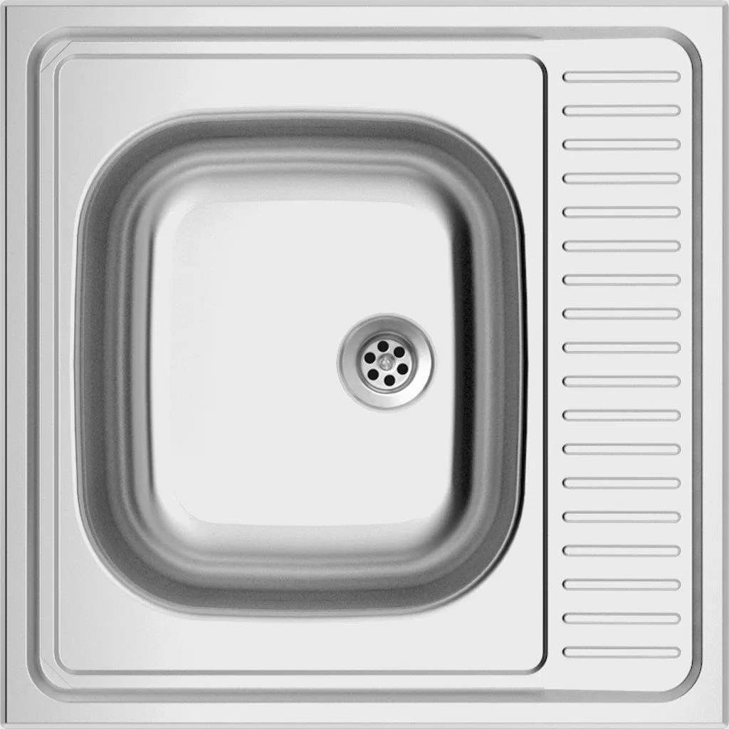 Lavello Moderno Sinks CLP-D 600 M Opaco | Estetica e Funzione Inox 60cm