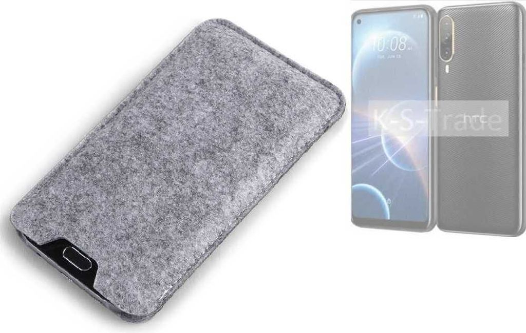 K-S-Trade Filz Handyhülle kompatibel mit HTC Desire 22 Pro Produktbild 