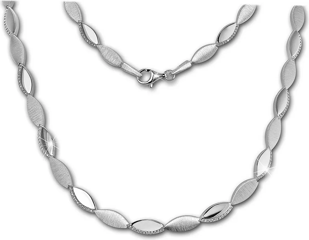 Collier Femme Argent 925 SilberDream SDK453W Idéal pour Soirée et Cadeau